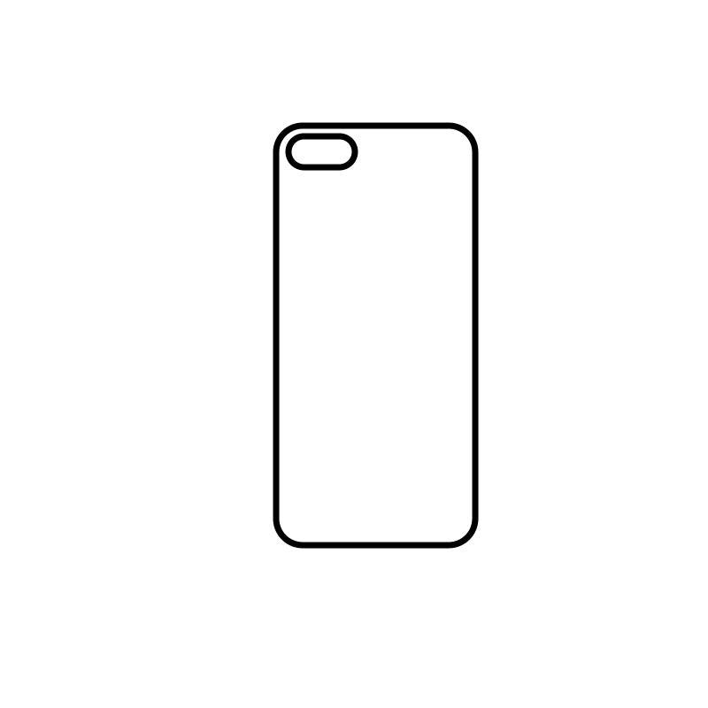 Coque Sublimation Apple - Contour noir - Coque-sublimation.fr
