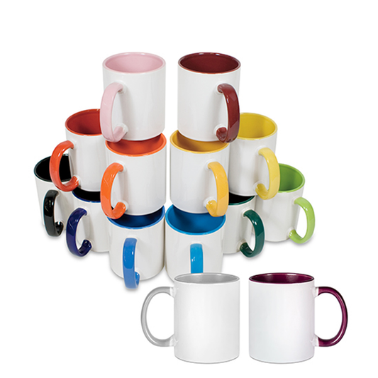 Mug sublimation intérieur couleur personnalisé