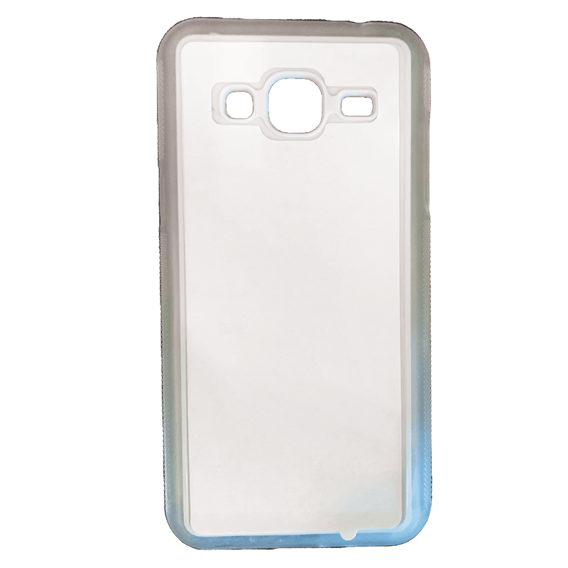 Coque sublimation 2D TPU pour Samsung Galaxy J8, J7, J6 Plus, J6, J5, J4 Prime, J4, J3, J2. La plaque arrière en aluminium dédiée à la sublimation permet la personnalisation de la coque.