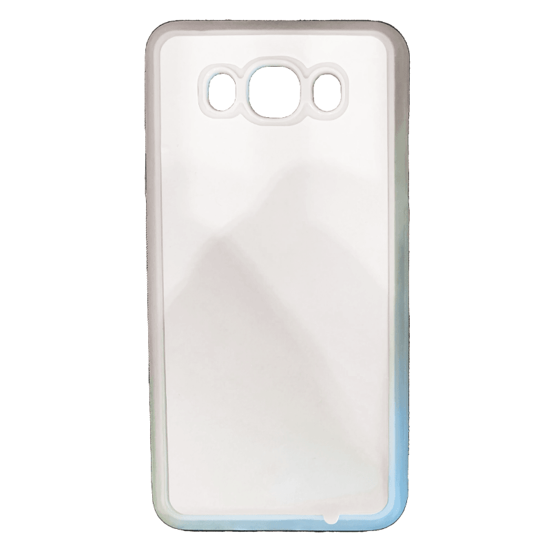 Coque sublimation 2D TPU pour Samsung Galaxy J8, J7, J6 Plus, J6, J5, J4 Prime, J4, J3, J2. La plaque arrière en aluminium dédiée à la sublimation permet la personnalisation de la coque.