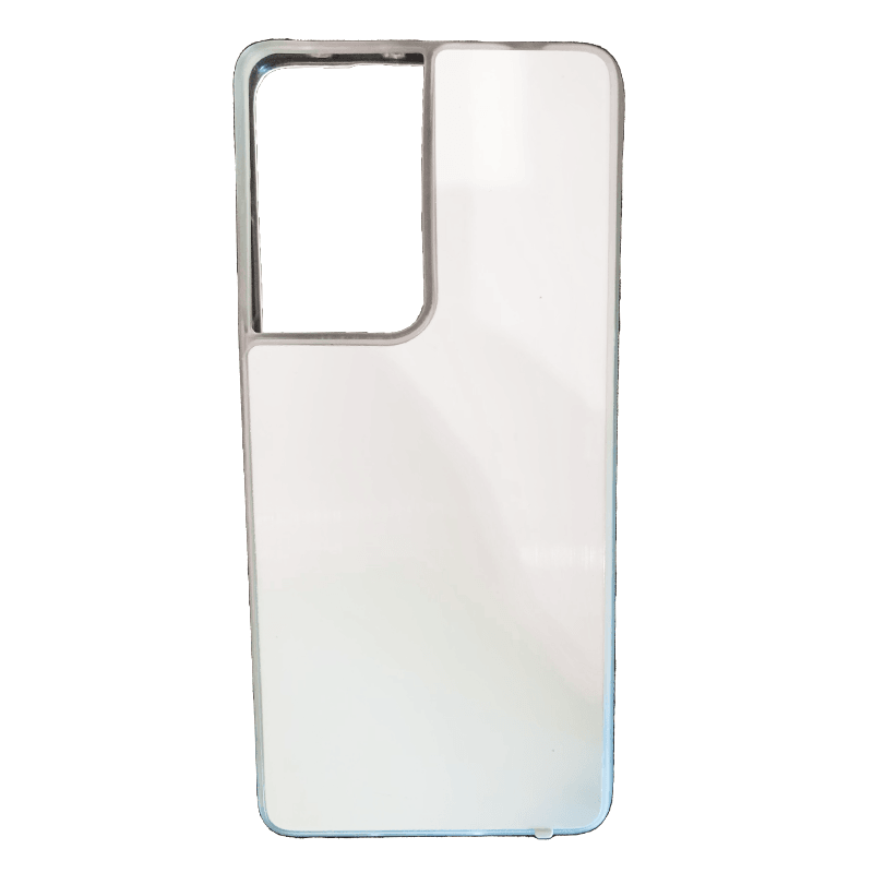 Coque sublimation 2D TPU pour Samsung Galaxy S24 Ultra, S24 Plus, S24, S23, S23 FE, S22, S21, S20, S10, S10 E, S9, S8, S7, S7 Edge, S6, S5 Mini, S5, S4, S3. La plaque arrière en aluminium dédiée à la sublimation permet la personnalisation de la coque.
