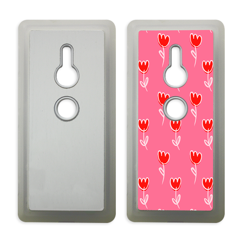 Coque sublimation 2D TPU pour Sony XPeria XZ3, XZ2 Mini, XZ2, XZ. La plaque arrière en aluminium dédiée à la sublimation permet la personnalisation de la coque.