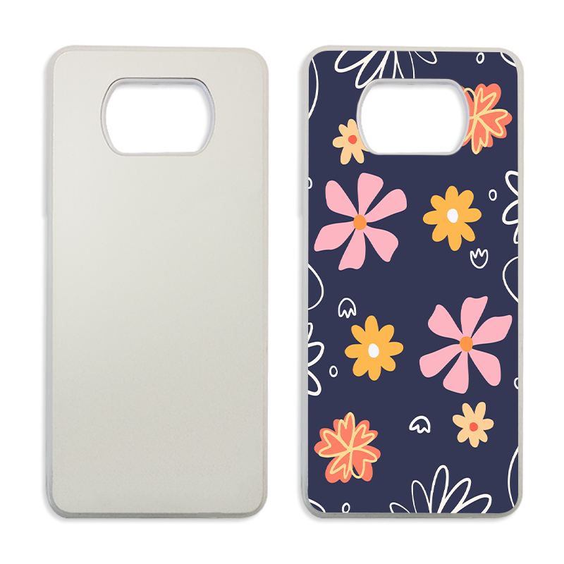 Coque sublimation 2D TPU pour Xiaomi Poco X3 Pro, X3, M3, F3, NFC. La plaque arrière en aluminium dédiée à la sublimation permet la personnalisation de la coque